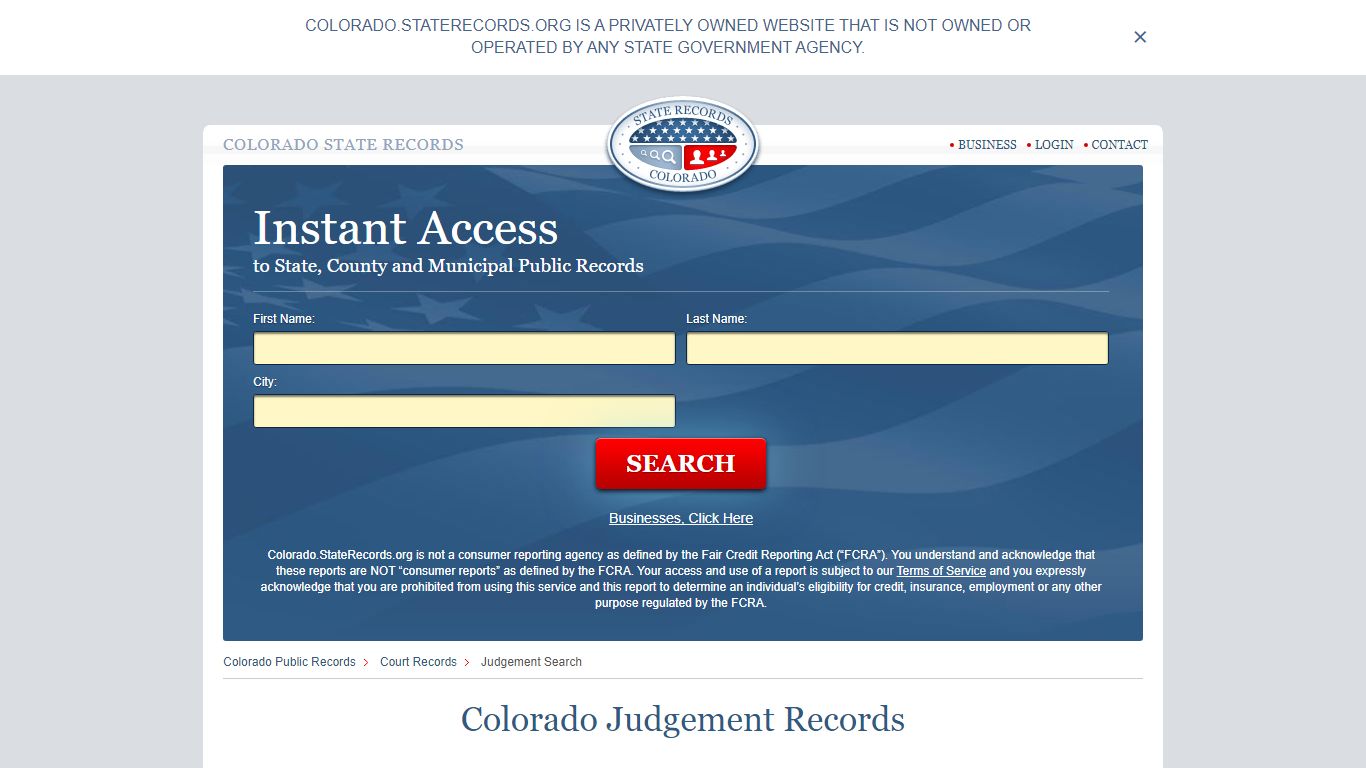 Colorado Judgement Records | StateRecords.org